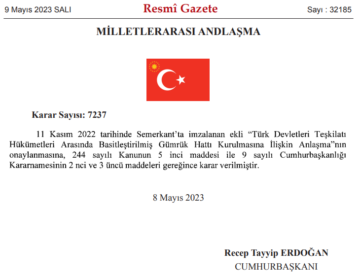 Türk devletleri arasında basitleştirilmiş gümrük hattı kurulacak
